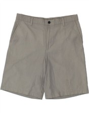 IZOD Mens Chino Shorts W36 Large Grey Polyester BL04