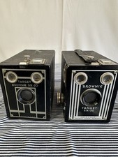 TWO KODAK BROWNIE TARGET SIX - 20 BOX CAMERA Not Tested