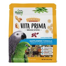 Sunseed Vita Prima Safflower Formula Parrot Food for Medium and Large Birds 4...