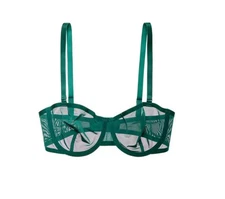 NWT Cuup Bra The Balconette Mesh Serpentine 34C