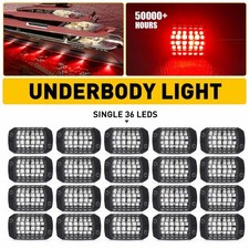 20 Pods Pure Red LED Rock Lights Waterproof LED Underglow Underbody Glow Lamp EA