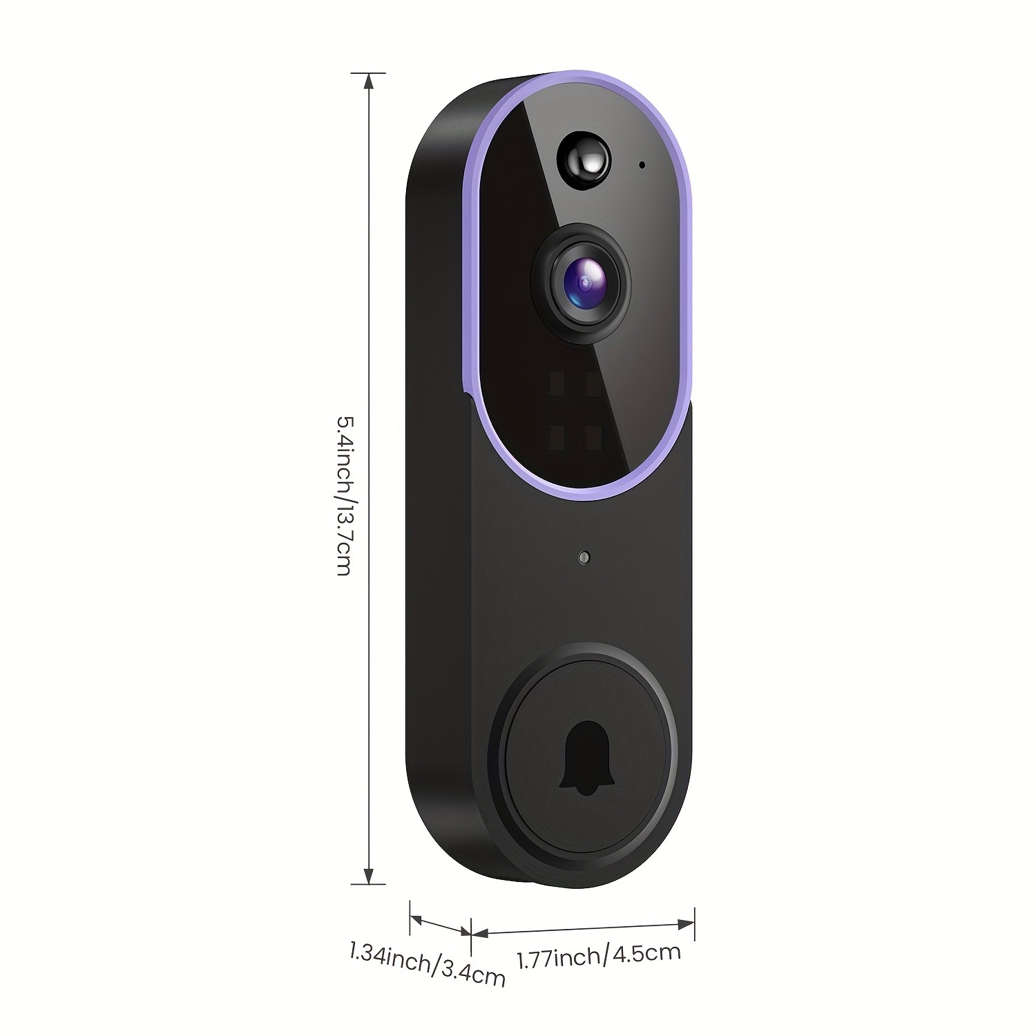 Wireless Security Camera Doorbell with Auto Tracking & 360° Panoramic View-image