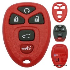 Replacement Key Fob Shell Case Fits for Chevy Suburban Tahoe Traverse GMC red