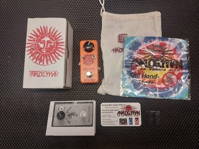 Analog Man Mini Beano Boost Stompbox Pedal Rare Orange Rangemaster USA