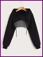 Sudadera deportiva Street Sport con capucha, hombros ca dos, cord n ajustable y