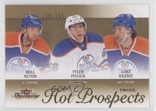 2013 Fleer Showcase Hot Prospects Trios Luke Gazdic Will Acton Tyler Pitlick 2o7