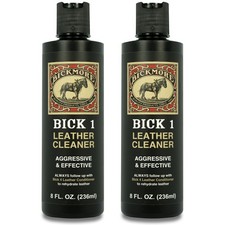 2 PCS 8oz Bick 1 Leather Cleaner Dirt Oil Stain Remover White Black Color