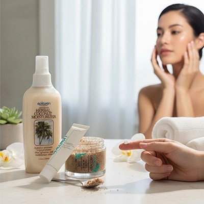 Vtg Epicuren Discovery All Natural Herbal Coconut Moisturizer - 6 fl oz SEALED