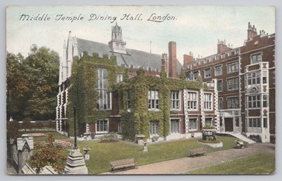 Middle Temple Dining Hall London - mit Efeu verkleidetes rechtliches Wahrzeichen
