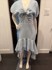 Sun Imperial Viral Blue Gingham Dress Size Small Wedding Guest Party Dress
