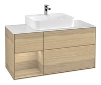 Villeroy & Boch Finion Waschbeckenunterschrank FüR Becken Mittig Regal Links...