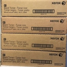 4 Boxes of Xerox 006R01730 6R1730 New Genuine Black Toner 5865 5875 New Sealed