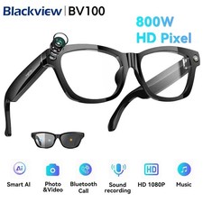Blackview AI Smart Glasses Men Gradient Lenses 8MP Camera Real-Time Translation