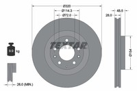 2X Textar 92203403 Bremsscheibe FüR Mazda Ford USA Lincoln