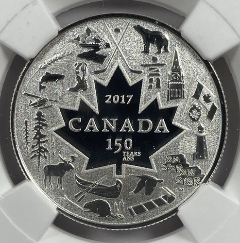 2017 Canada 150th Anniversary $3 Silver Heart of the Nation. NGC SP 69. F.R.