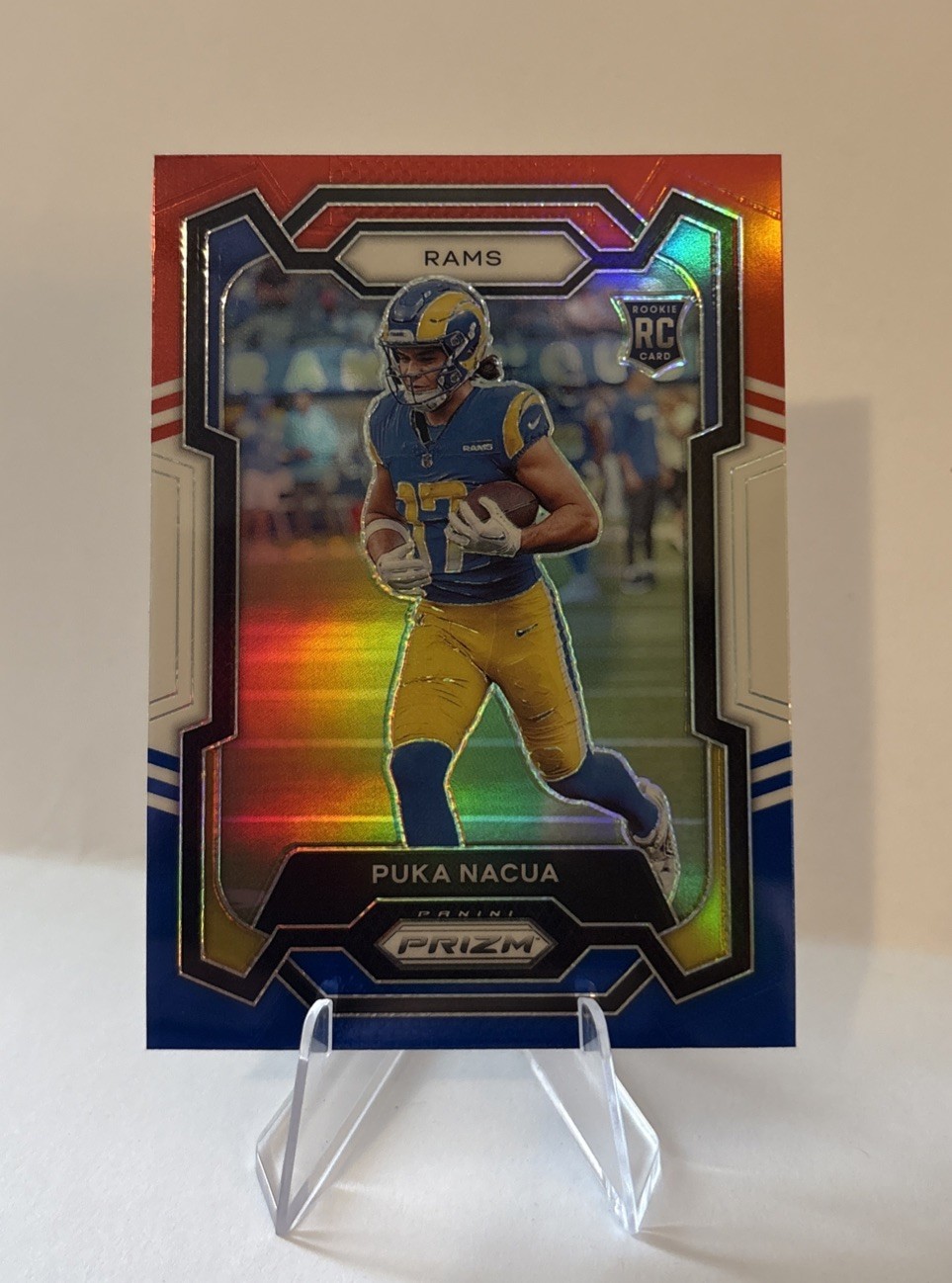 Puka Nacua Panini Prizm #357 Red/White/Blue