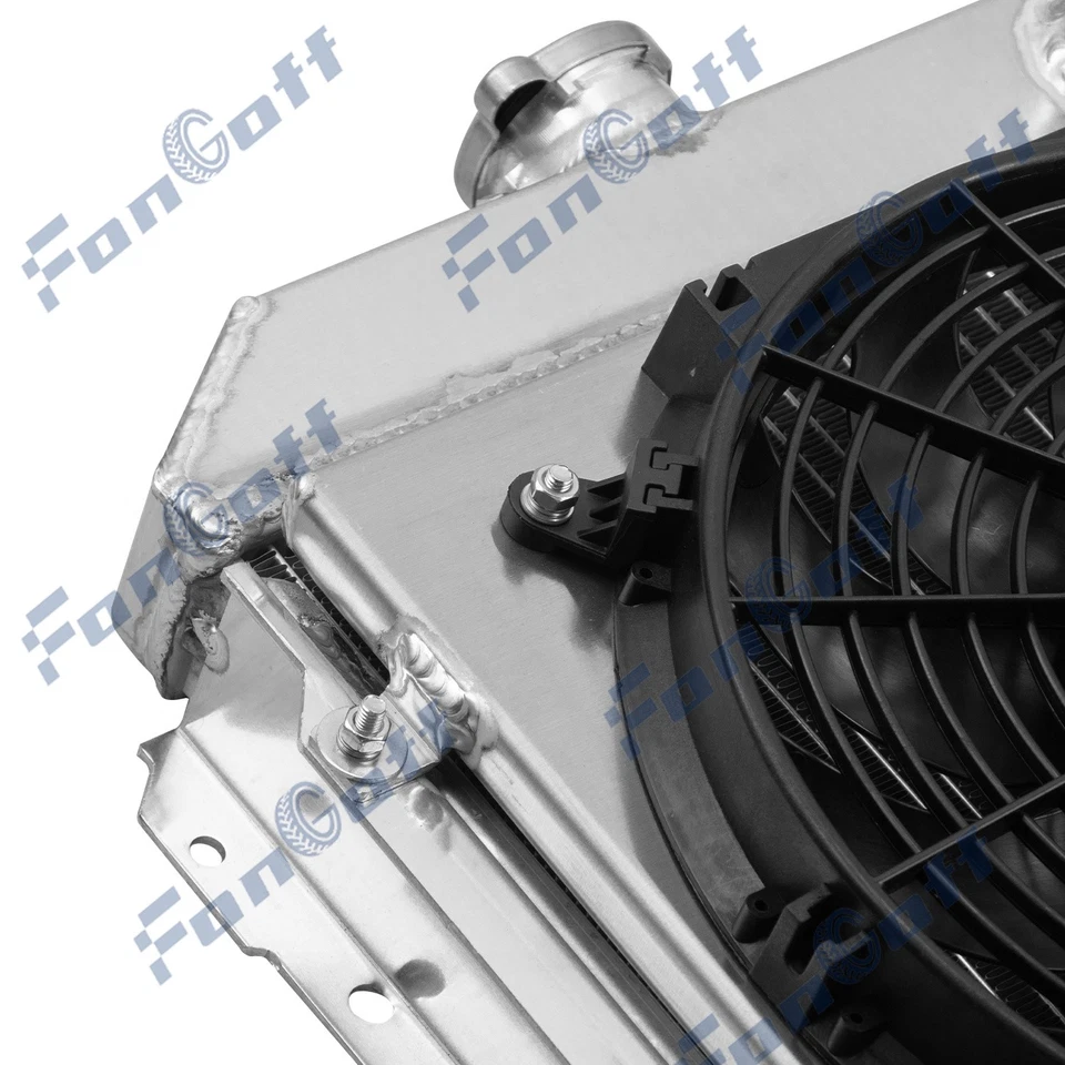 FOR 1970-76 DATSUN 1200 B110 B210 A12 A12T 1.2L I4 MT 3-Row Radiator+Shroud Fan Foto 4 de 4