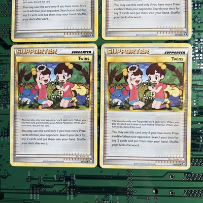 Twins 89/102 Triumphant Pokemon Card Trainer Non-Holo Supporter 4