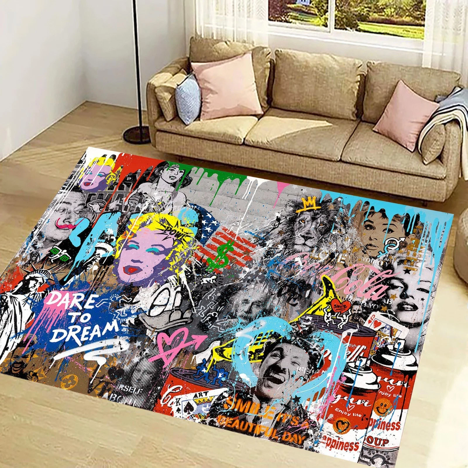 Marilyn Monroe Pop Art Rug - Movie Stars Home & Living Rug