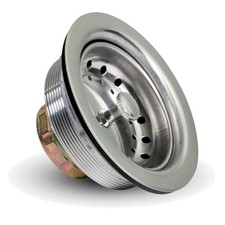 3-1/2'' Stainless Steel Kitchen Sink Drain Assembly with Strainer  Stopper