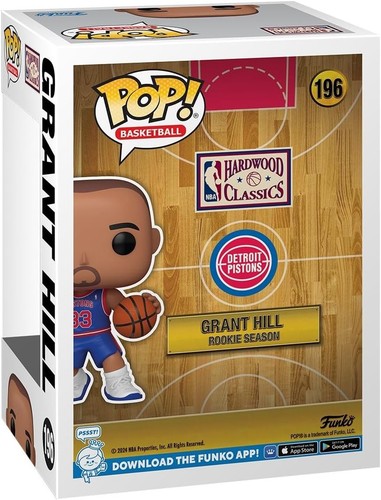 Funko Pop! NBA: Pistons - RS - Grant Hill - NBA Legends - Figu (Importación USA) - Imagen 6 de 8