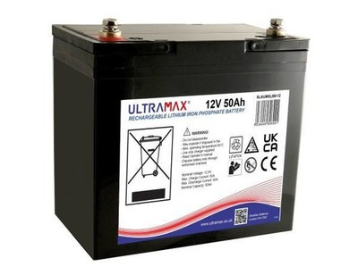 12V 50Ah LiFePO4 Akkupack mit 50A BMS Lithium Batterie für Solar Boot Auto