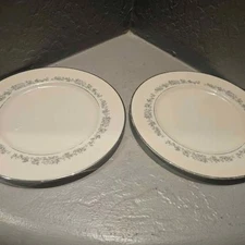 Lenox Set of 2 Ceramic Salad Plates 6" Promise