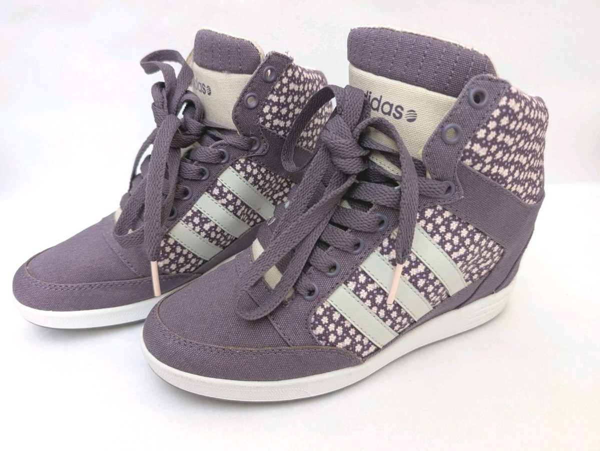 Womens Adidas Neo Hidden Wedge Heel Platform Trainers Size