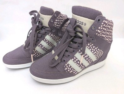 Womens Adidas Neo Hidden Wedge Heel Platform Trainers Size