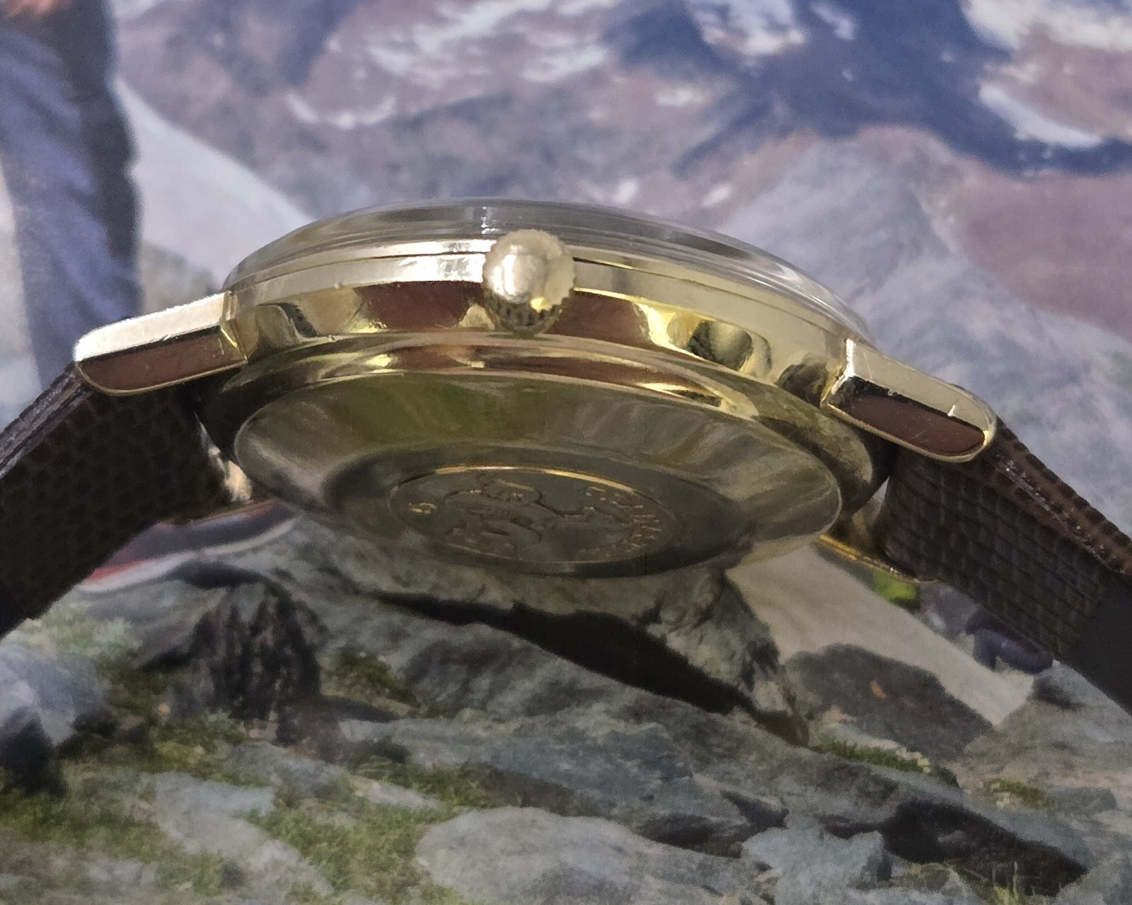 1961 Vintage Omega Seamaster 14k Gold Filled 34mm Automatic Classic Chic image 4
