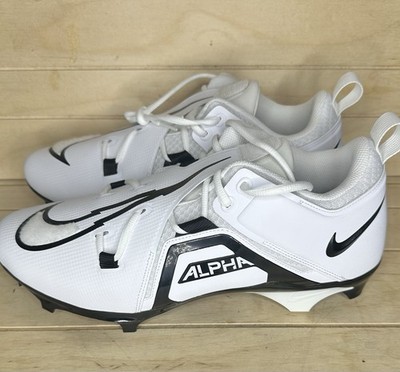 Nike Alpha Menace Pro 3 Football Cleats Mens Size 13 WIDE White