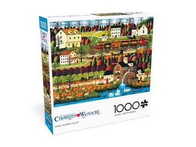 Buffalo Games jigsaw puzzle;  Honey Pumpkin Valley by Charles Wysocki;  1000 pcs