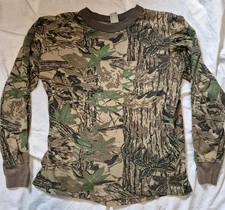 Vintage Camo Gear Collection Real Tree Mens Long Sleeve Hunting Shirt M Medium