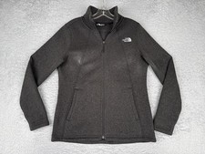 The North Face Jacket Womens Medium Gray Sweater Fleece Full Zip Outdoor Hiking