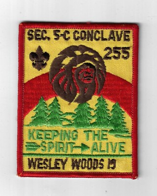 OA Conclave Sec. 5C Wesley Woods 19 Keeping The Spirit Alive RED Bdr. [CLV-1095]