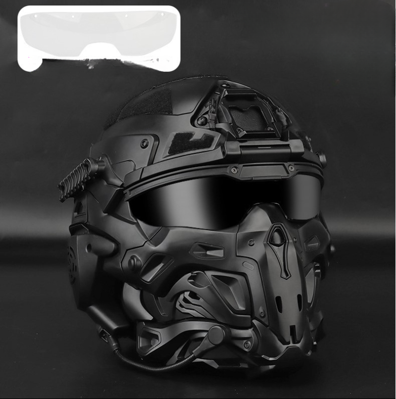 Tactical Full Face Protective Mask Helmet Anti Fog Fan With