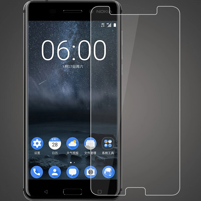Protector de pantalla de vidrio templado recubrimiento de película para Nokia 8 Sirocco 7 plus 6 lote nuevo Foto 3 de 4
