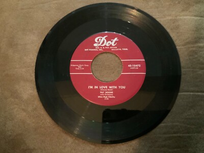 Pat Boone    I Almost Lost My Mind / I'm In Love With You DOT 45 RPM VG++ 1956