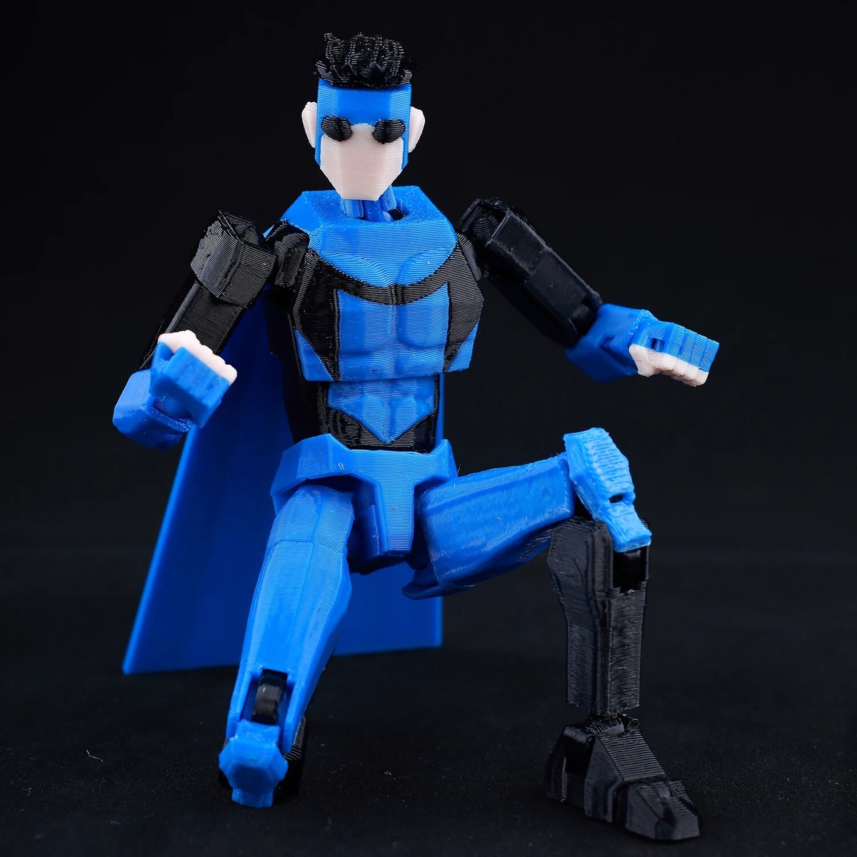 9L3D Lucky 13 Invincible Boy Action Figure, 3D Printed Anime Model