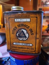 VINTAGE ORIGINAL ANTIQUE GAS OIL GENERAL STORE SIGN CITIES SERVICE PRETTY NICE