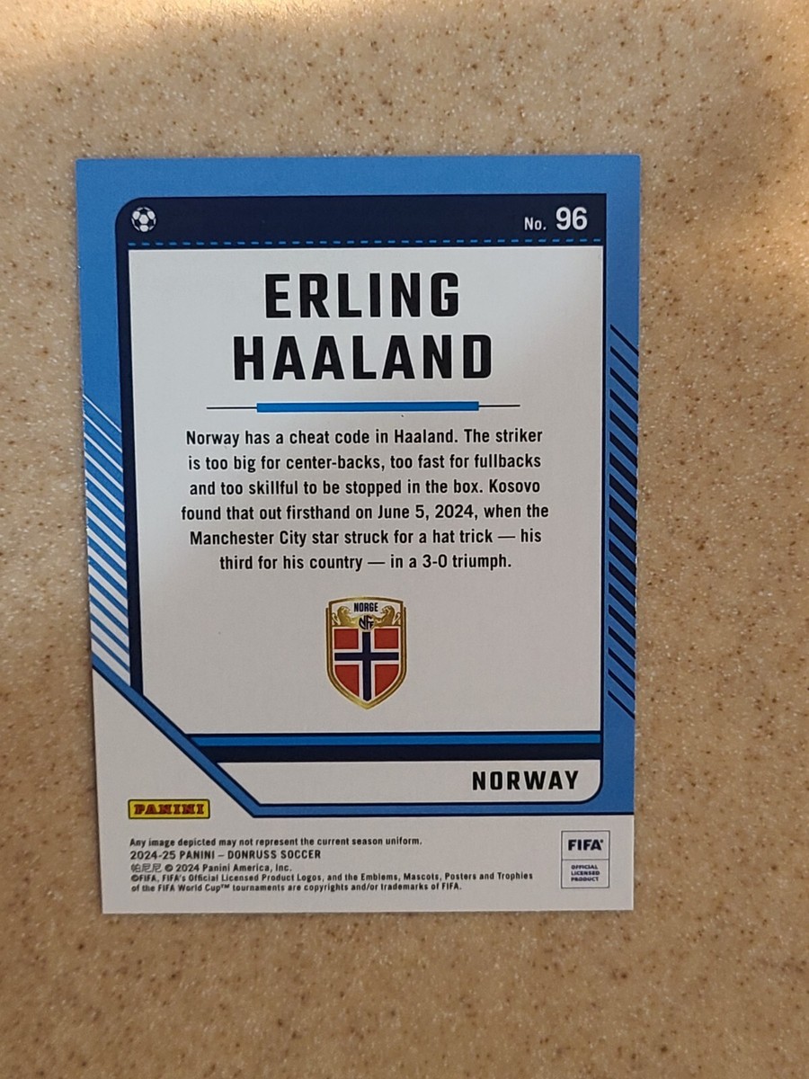 ERLING HAALAND ハーランド PANINI DONRUSS /25 2024-25 Panini Donruss Erling Haaland SILVER CUBIC #96 SP