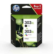 Image of Original HP 303 / 303XL Black & Color Ink Cartridge -ENVY Photo 7130 6220 Lot