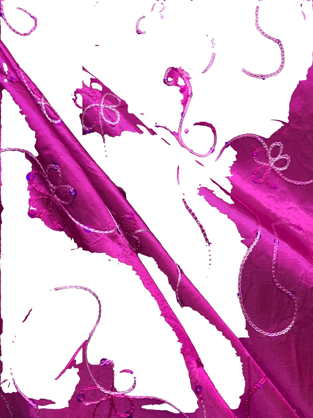 Taffeta Floral Craft Fabrics