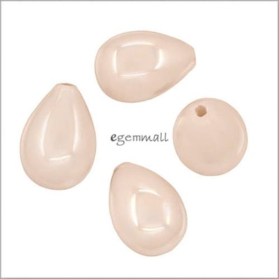 8 Pink Shell Pearl Teardrop Drop Half Top Drilled Beads 8mm x 11mm #75118