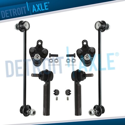 Front Outer Tie Rods Sway Bar Links Kit for Toyota Corolla Matrix Pontiac Vibe