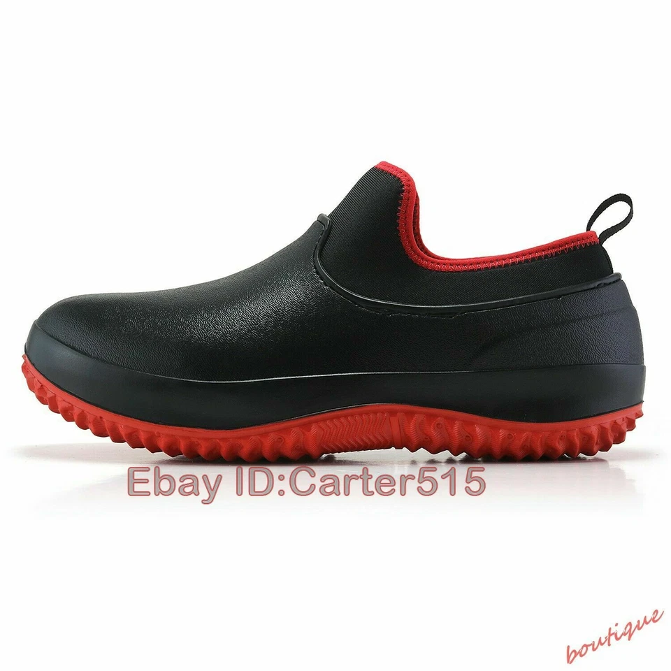 Mocasines antideslizantes para hombre Zapatos de chef Zapatos de seguridad de cocina Botas de trabajo forradas de invierno Foto 3 de 4