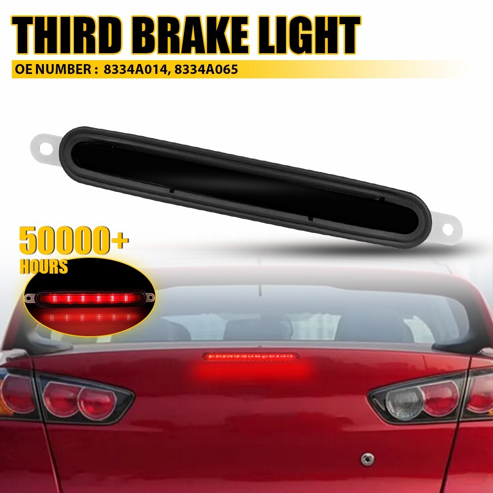 Smoked Third Lens LED Brake Tail Light for Mitsubishi Lancer EX 2008-2016