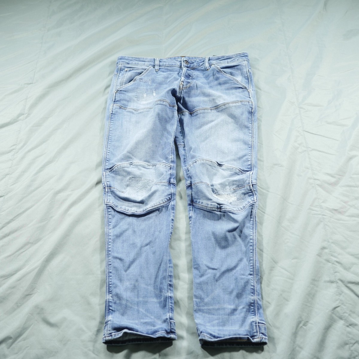 G Star Jeans Mens 32x29 Blue 3D Slim Moto Denim Skinny Casual