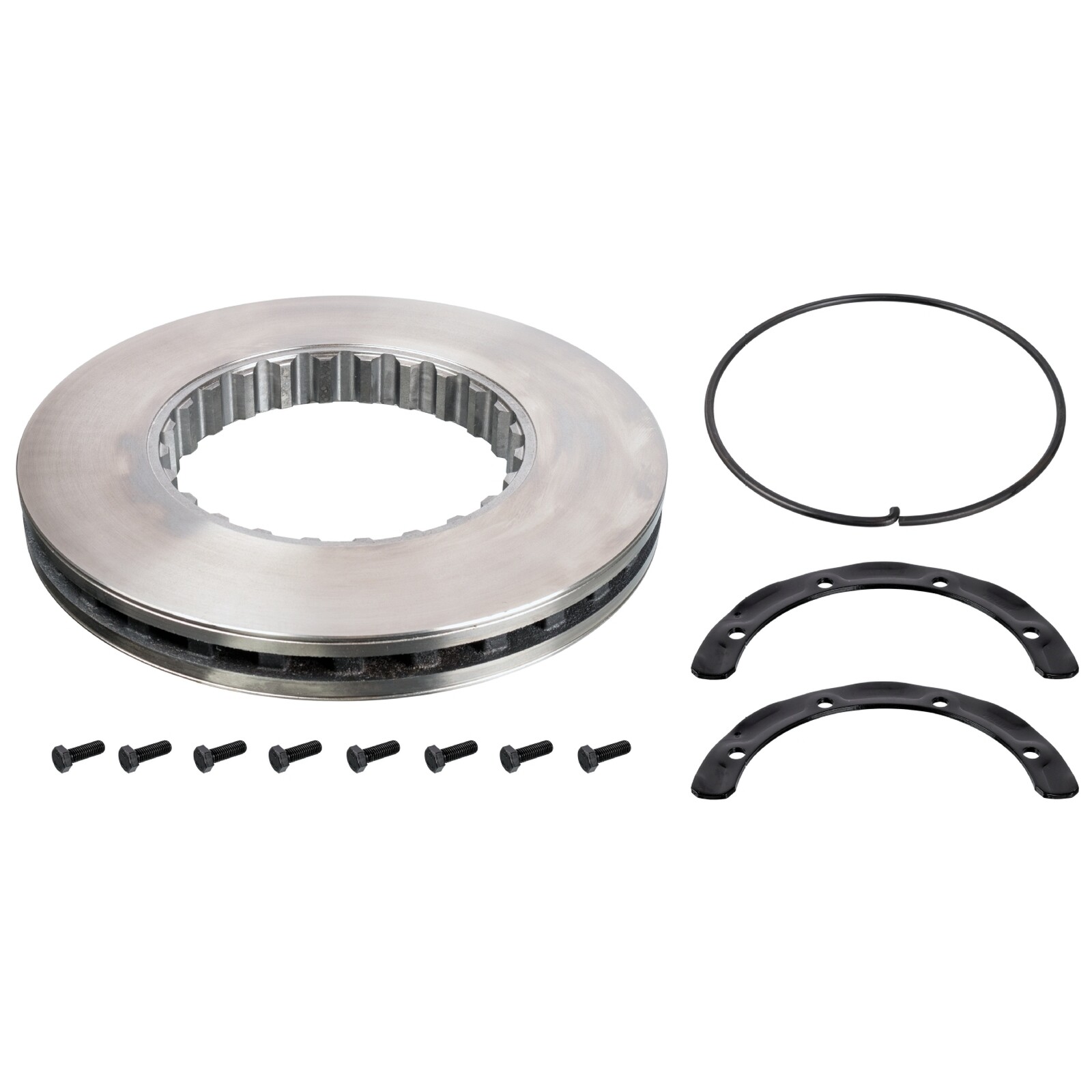 Febi Bilstein Brake Disc For Front / Rear Axle - 104674 - OE Matching Quality