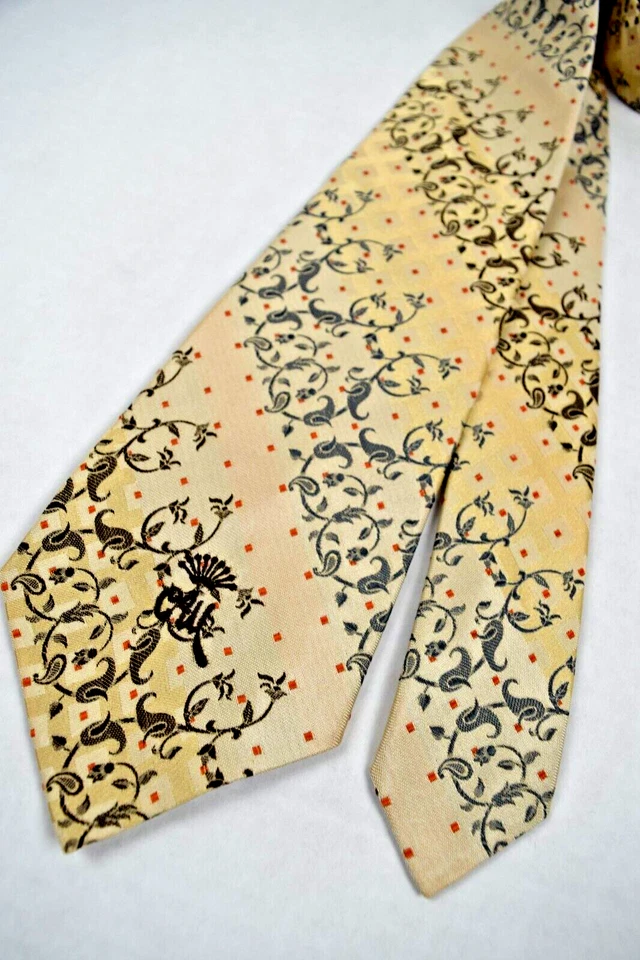 Corbata Cuello De Colección Años 50 60 Condesa Mara Country Paisley Floral Rayas Corbata 55" x 2.75" Foto 4 de 4